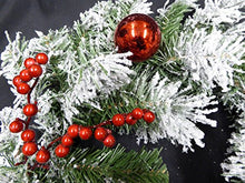 Load image into Gallery viewer, UK-Gardens 45cm Artificial Red Berry, Bauble and Cone Wreath with Snow - Christmas Festive Decoration Outdoor Or Indoor

