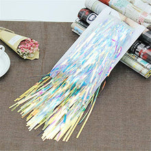 Load image into Gallery viewer, Asunflower 6.5Ft Metallic Tinsel Curtains Rainbow Foil Fringe Curtains Christmas Hanging Streamers for Party/Prom/Birthday Favors

