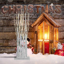 Load image into Gallery viewer, OBELON Pre-lit Twig Birch Tree Forest 36 LED Lights 7pcs Artificial Birch Trees for Christmas Easter Party Holiday Decoration - 30inch High
