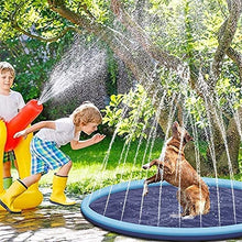Load image into Gallery viewer, Dog Pool for Dogs,Paddling Pool for Pets,59" Foldable Sprinkle and Splash Water Play Mat,Dogs Paddling Pool Summer Toys Spray Pad,Garden Outdoor Portable Sprinkler Play Mat Outside
