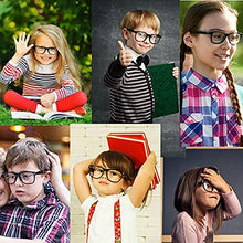 Load image into Gallery viewer, Boolavard Kids Nerd Glasses Clear Lens Geek Fake Eyeglasses for Girls Boys Eyewear Age 4-12 (Orange)
