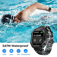 Load image into Gallery viewer, KOSPET Rock Smart Watch, 1.69” Tough Sport Watch with Waterproof 3ATM, Blood Pressure, Heart Rate Monitor, Pedometer Activity Tracker, 14 Days+ Playtime Outdoor Smartwatch for Men (Black)
