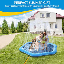 Load image into Gallery viewer, Raxurt Dog Pool, 170cm Non-slip Splash Sprinkler Pad for Dogs Thickened Durable Upgrade Bath Pool Pet Summer Outdoor Water Toys

