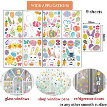 Load image into Gallery viewer, Easter Window Stickers, Easter Decorations 9 Sheets 121 Pcs Easter Stickers Window Easter Bunny Window Clings Pvc Static Stickers, Ideal Easter Gifts for Kids &amp; Adults Used for Home Office Shop Window
