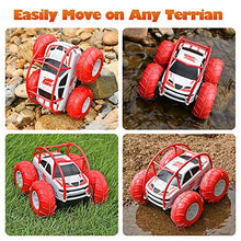 Load image into Gallery viewer, Remote Control Cars, 360° Flip Fun Stunt 15KM/H Fast RC Car Kids with Cool LED, Waterproof Monster Truck 2.4GHz 4WD Indoor Outdoor Toddler Toy Gift for Boys Girls Age 3-12, 2 Rechargeable Battery
