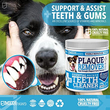 Load image into Gallery viewer, MediPaws® Plaque Off Remover Dogs 100g For Dog Teeth &amp; Bad Breath | Just Add To Dog Food - No Need For Dog Toothbrush or Dog Toothpaste | Remove Dog Bad Breath &amp; Plaque Remover For Dogs, Cats &amp; Pets
