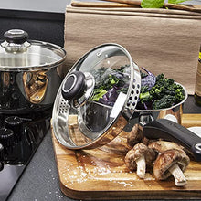 Load image into Gallery viewer, Morphy Richards 970002 Induction Frying Pan and Saucepan Set With Lids, Stay Cool Handles, Themocore Technology, Stainless Steel Pan Set, 5 Piece
