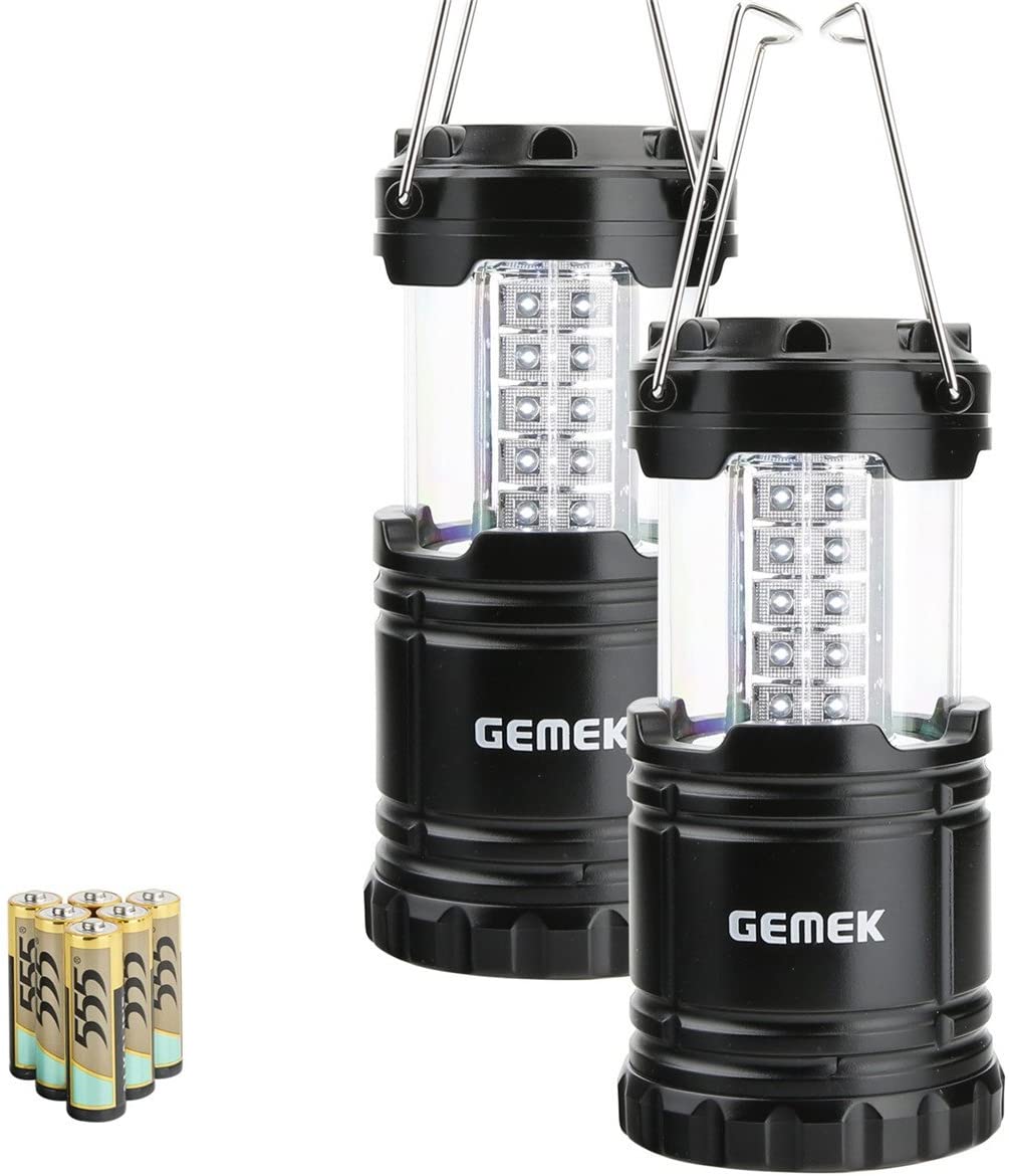 GEMEK 2 Pack LED Camping Lantern