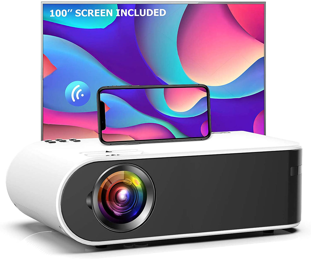 Mini Projector, GooDee W18 WiFi Movie Projector with Synchronize Smartphone Screen