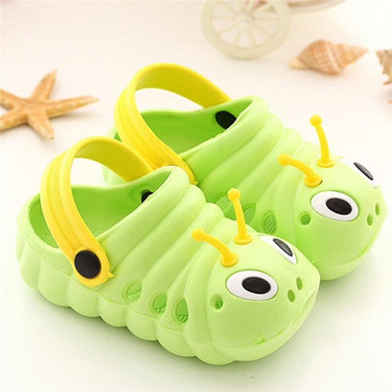 Toddler Baby Summer Cartoon Slippers Cute Caterpillar Boys Girls Non-slip Beach Sandals Slipper Flip Kids Shoes 0-5 Years A20