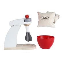 Load image into Gallery viewer, Wooden Kitchen Pretend Play Toy Simulation Wooden Coffee Machine Toaster Machine Food Mixer Baby Early Learning Educational Toys
