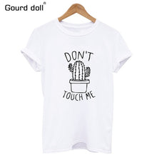 Load image into Gallery viewer, Cactus Printed Women&#39;s T-Shirt Cotton Harajuku Summer Female Top Tee For Lady Girl Funny Round neck T-shirts Hipster Tumblr
