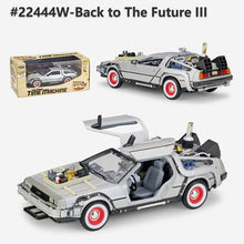 Load image into Gallery viewer, Welly 1:24 Diecast Alloy Model Car DMC-12 delorean back to the future Time Machine Metal Toy Car For Kid Toy Gift Collection
