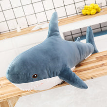 Load image into Gallery viewer, 15-140cm Giant Shark Plush Toy Soft Stuffed Speelgoed Animal Reading Pillow for Birthday Gifts Cushion Doll Gift For Children
