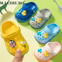 Load image into Gallery viewer, Cute Duck Slippers for Boys Girs Cartoon Shoes Summer Todder Flip Flops Baby Indoor Slippers Beach Swimming Slipper for Kids
