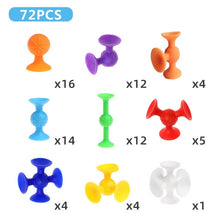 Load image into Gallery viewer, New Soft Building Blocks kids DIY Pop squigz sucker Funny Silicone block Model Construction Toys Creative Gifts For Children Boy
