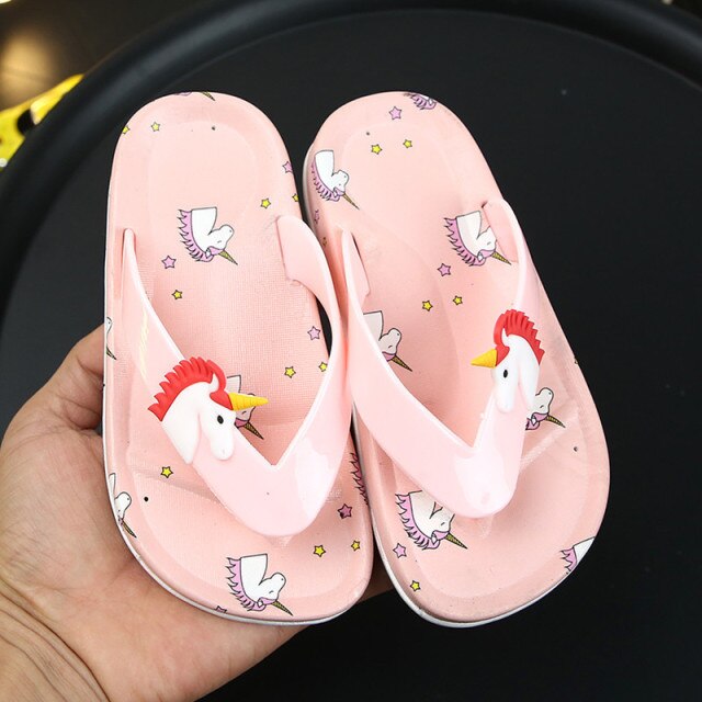 Rainbow Slippers for Kids Girls New Summer 2020 New Boys Girls Beach Shoes Baby Toddler Soft Indoor Bathroom Slippers Flip Flops