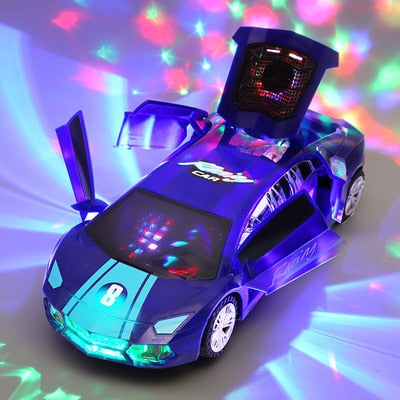 Electric dancing deformation rotating universal police car toy car boy toy child kid girl car Christmas birthday gift