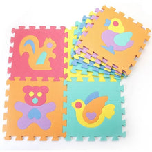 Load image into Gallery viewer, 10Pcs/set  30*30cm Number Animal Pattern Baby Play Mat Puzzle Toys For Kids Children EVA Foam Yoga Crawling Mats Floor Tapete
