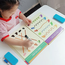 Load image into Gallery viewer, Montessori Children Toys Drawing Tablet DIY Color Shape Math Match Game Book Drawing Set  Learning Educational Toys For Children
