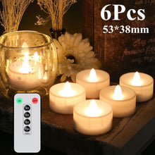 Load image into Gallery viewer, 6/24Pcs Flameless LED Candles Tea Light Creative Lamp Battery Powered Home Wedding Birthday Party Decoration Lighting Dropship
