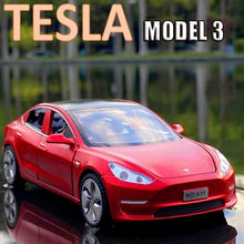 Load image into Gallery viewer, New 1:32 Tesla MODEL 3 Alloy Car Model Diecasts &amp; Toy Vehicles Toy Cars Free Shipping Kid Toys For Children Gifts Boy Toy
