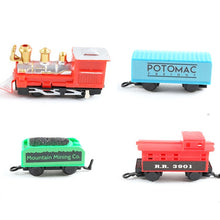 Load image into Gallery viewer, Railway Locomotive Magnetically Connected Electric Small Train Magnetic Rail Toy Compatible With Wooden Track Present For Kids
