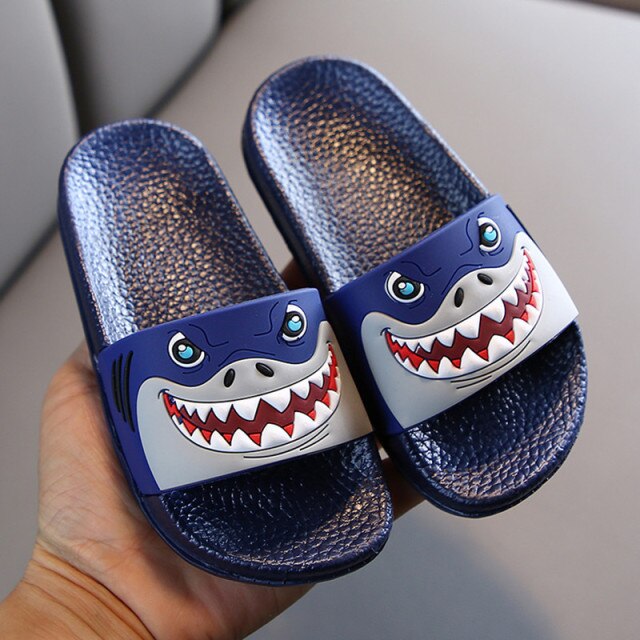 Summer Children Slippers For Boys Girls Beach Sandals Baby House Slippers Home Pvc Flat Flip Flop Kids Non-slip Bathroom Shoes