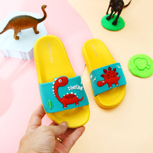 Load image into Gallery viewer, Summer Dinosaur Children&#39;s Slippers For Boys Girls Slippers PVC Soft  Non-slip 2021 Beach Sandals Kids Home Bathroom Flip Flops
