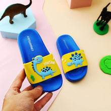 Load image into Gallery viewer, Summer Dinosaur Children&#39;s Slippers For Boys Girls Slippers PVC Soft  Non-slip 2021 Beach Sandals Kids Home Bathroom Flip Flops
