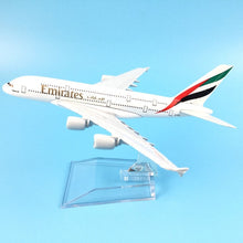 Load image into Gallery viewer, JASON TUTU Original model a380 airbus Boeing 747 airplane model aircraft Diecast Model Metal 1:400 airplane toy Gift collection
