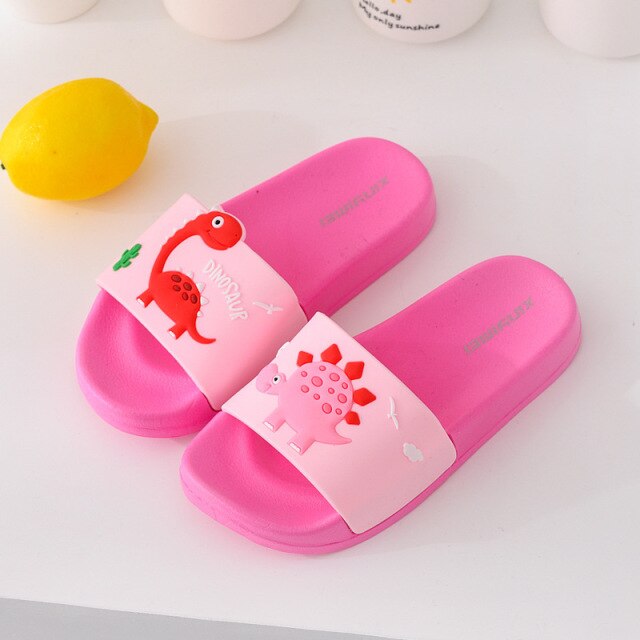 2021 New Cute Kids Shoes Dinosaur Fruit Duck Car Baby Slippers Children Slippers Boys Girls Shoes Top Quality Toddler Shoes Home