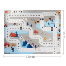 Load image into Gallery viewer, Baby Play Mat Road Map for Kids Cartoon Plastic Thin Traffic Rug Little Boys Girls Toys Playmat Babies Playing Educational Mat
