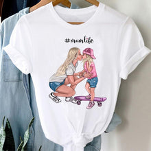 Load image into Gallery viewer, T-shirts Women Striped Boys Cute Mom Crown Mother Mama Ladies Fashion Clothes Graphic Tshirt Top Lady Print Female Tee T-Shirt
