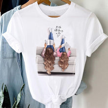 Load image into Gallery viewer, T-shirts Women Striped Boys Cute Mom Crown Mother Mama Ladies Fashion Clothes Graphic Tshirt Top Lady Print Female Tee T-Shirt
