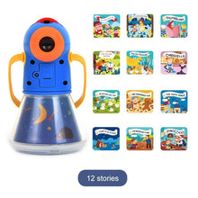 Load image into Gallery viewer, Children&#39;s Toy Storybook Torch Projector Kaleidoscope Sky Handrail Galaxy Night Light Up Cartoon Baby Toys Kids Educational Toys
