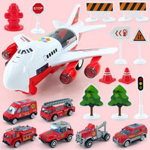 Load image into Gallery viewer, Toy Aircraft Music Story Simulation Track Inertia Children&#39;S Toy Aircraft Large Size Passenger Plane Kids Airliner Toy Car
