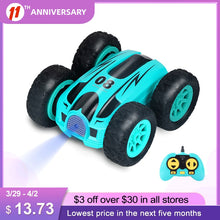 Load image into Gallery viewer, 3.7 inch RC Car 2.4G 4CH Double-sided bounce Drift Stunt Car Rock Crawler Roll Car 360 Degree Flip Remote Control Cars Kids Toys
