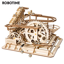 Load image into Gallery viewer, Robotime Rokr 4 Kinds Marble Run DIY Waterwheel Wooden Model Building Block Kits Assembly Toy Gift for Children Adult
