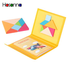 Load image into Gallery viewer, Magnetic Tangram Puzzle Book Portable Baby Toys Kids Montessori Intelligence Jigsaw Puzzle Wooden Educational Toys for Children
