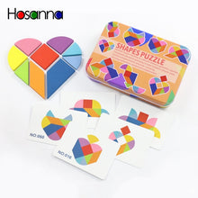 Load image into Gallery viewer, Magnetic Tangram Puzzle Book Portable Baby Toys Kids Montessori Intelligence Jigsaw Puzzle Wooden Educational Toys for Children
