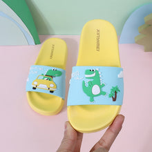 Load image into Gallery viewer, 2021 Summer Children&#39;s Slippers For Boys Girls Slippers Dinosaur PVC Flip Flops baby Non-slip Beach Sandals Kids Home Bathroom
