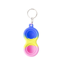 Load image into Gallery viewer, Rainbow Simple Dimple Push Bubble Fidget Sensory Toy Needs Stress Reliever Early Educational Autism Special Need Brinquedos
