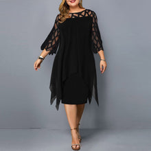 Load image into Gallery viewer, Women&#39;s Summer Dress 2021 Plus Size Party Dress Ladies Elegant Mesh Sleeve Casual Dress Wedding Club Outfits Women Clothing 6XL
