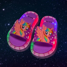 Load image into Gallery viewer, Summer Girls Boys Luminous Slippers Children Soft PVC Shoes Toddler Kids Home Sandals Comfortable Baby Slides Flip Flops
