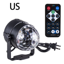 Load image into Gallery viewer, RGB Disco Ball Party Lights DJ Disco Light LED Projector Strobe Lamp Birthday Party Car Club Bar Karaoke Xmas Sound Activated

