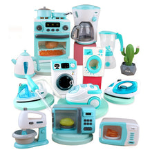 Load image into Gallery viewer, Household Appliances Pretend Play Kitchen Children Toys Coffee Machine Toaster Blender Vacuum Cleaner Cooker Toys Gift HC0225
