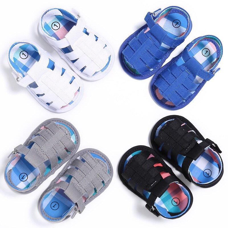 Summer Newborn Baby Boys Shoes Casual Breathable Hollow Shoes Kids Slippers Prewalker 0-18M