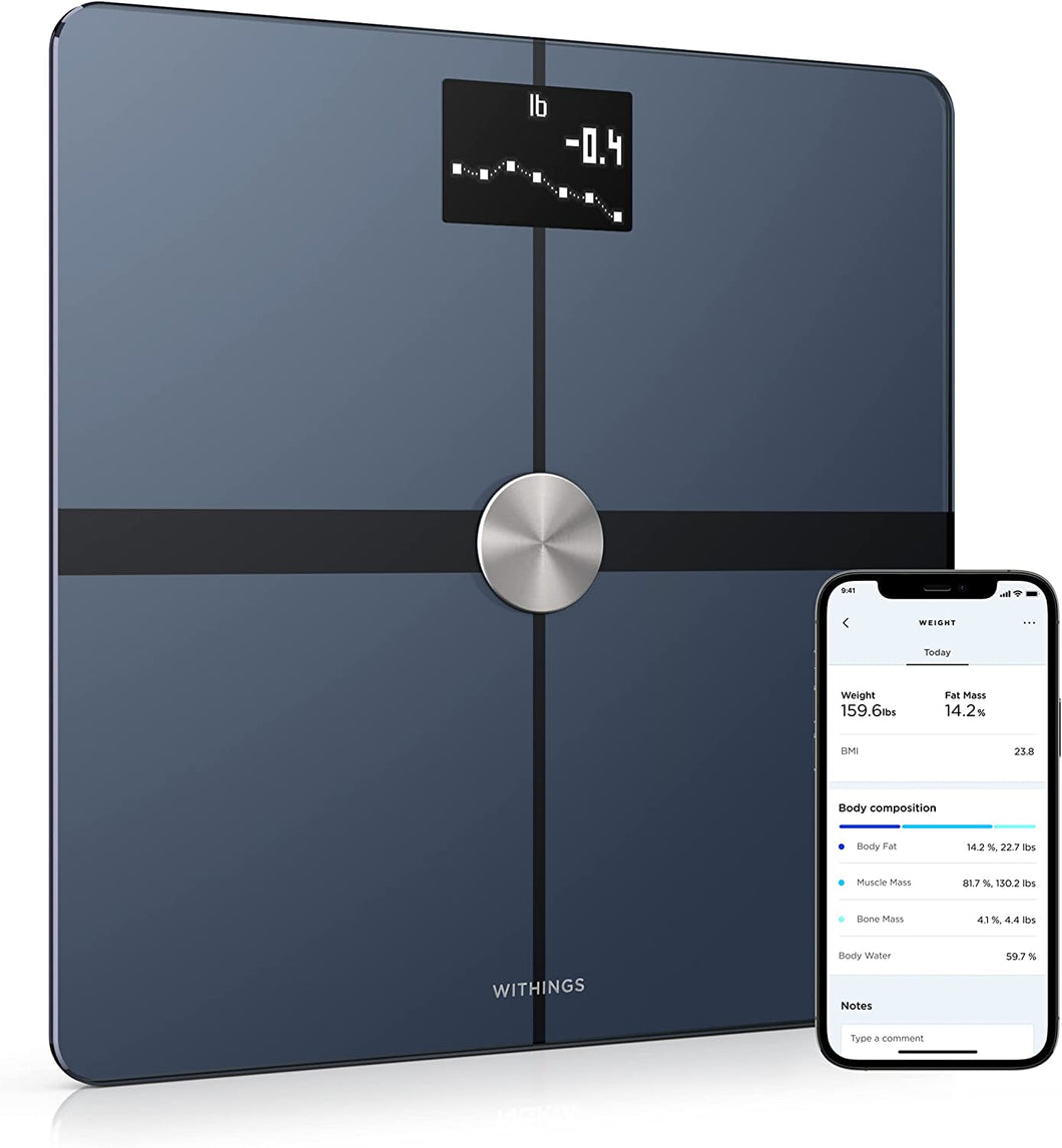 Withings Body+ - Digital Wi-Fi Smart Scale with Automatic Smartphone App Sync